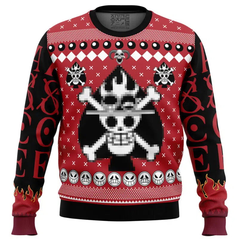 Portgas D. Ace One Piece Ugly Christmas Sweater