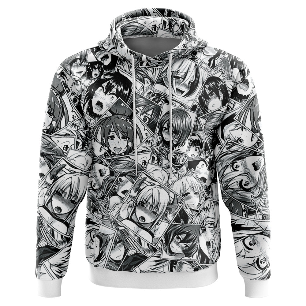 Ahegao Manga Collage Hoodie