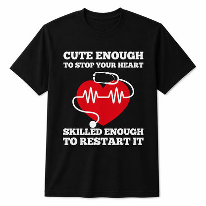 Custom Funny Nurse Shirt Personalized RN Gift Medical Humor Unisex T-Shirt