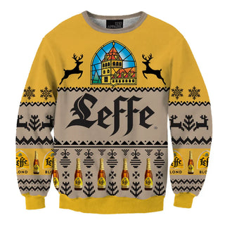 Unisex Leffe Blonde 3D Ugly Christmas Sweater For Men & Women Christmas Gift Sweater BH1114