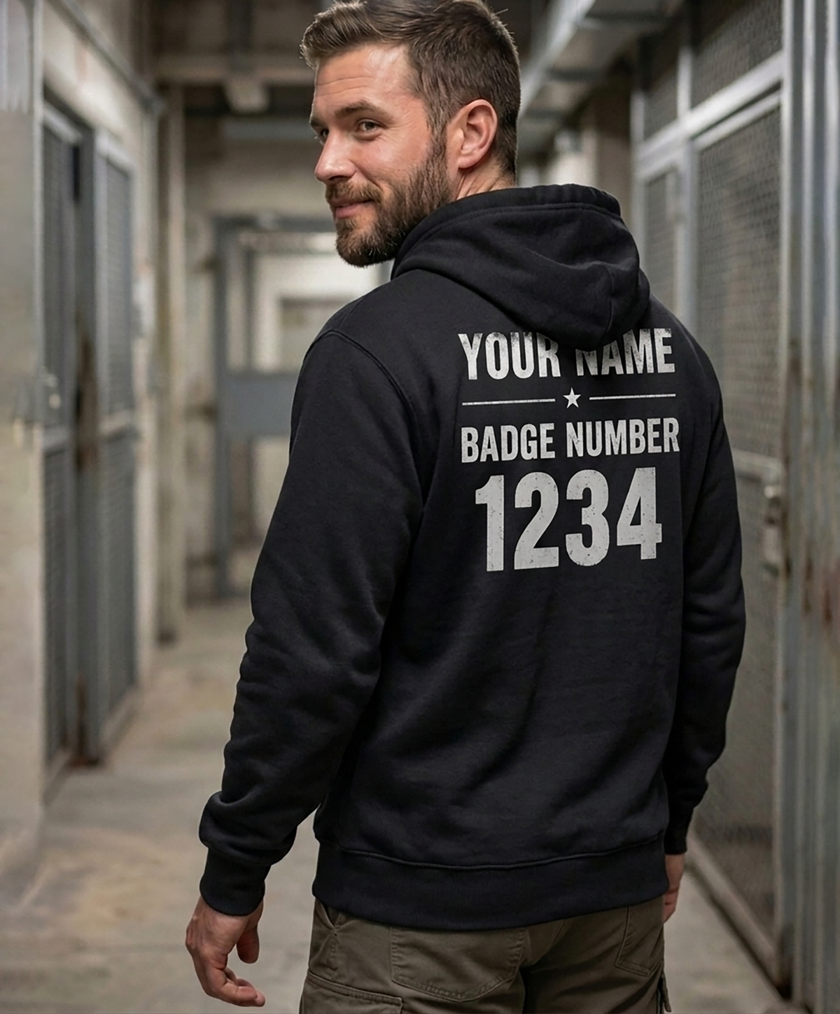 Funny Custom Name Correctional Officer Hoodie, I Can't Fix Stupid But I Can Cuff It Gift Hooded