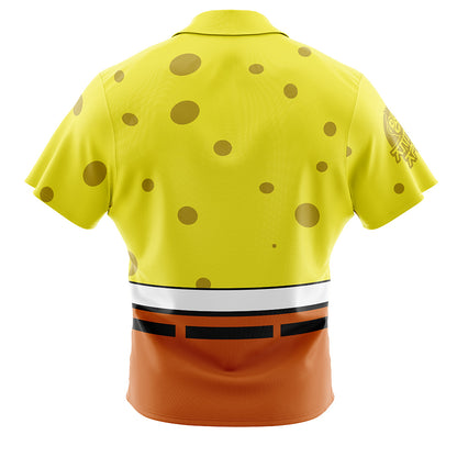 Bored Spongebob Squarepants Button Up Hawaiian Shirt