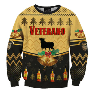 Unisex Brandy Veterano 3D Printed Ugly Christmas Sweater For Men & Women Christmas Gift Sweater BH1066