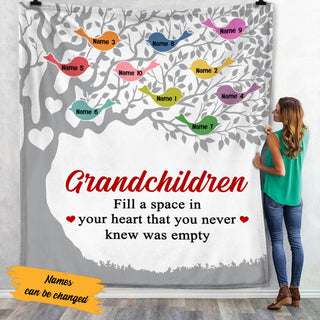 Personalized Grandma Family Tree Blanket SB281 65O53