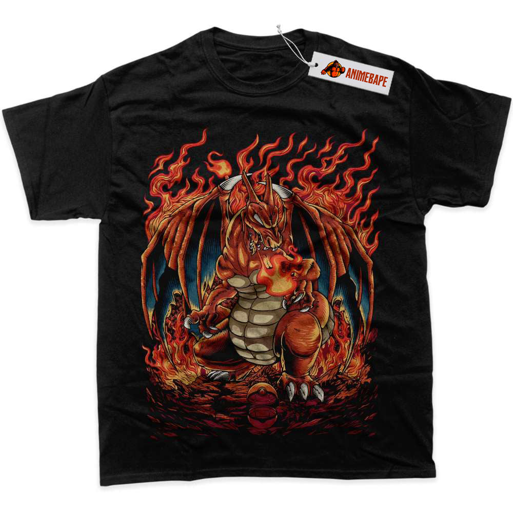 Charizard Pokemon Graphic T-Shirt, Anime Shirt for Fans