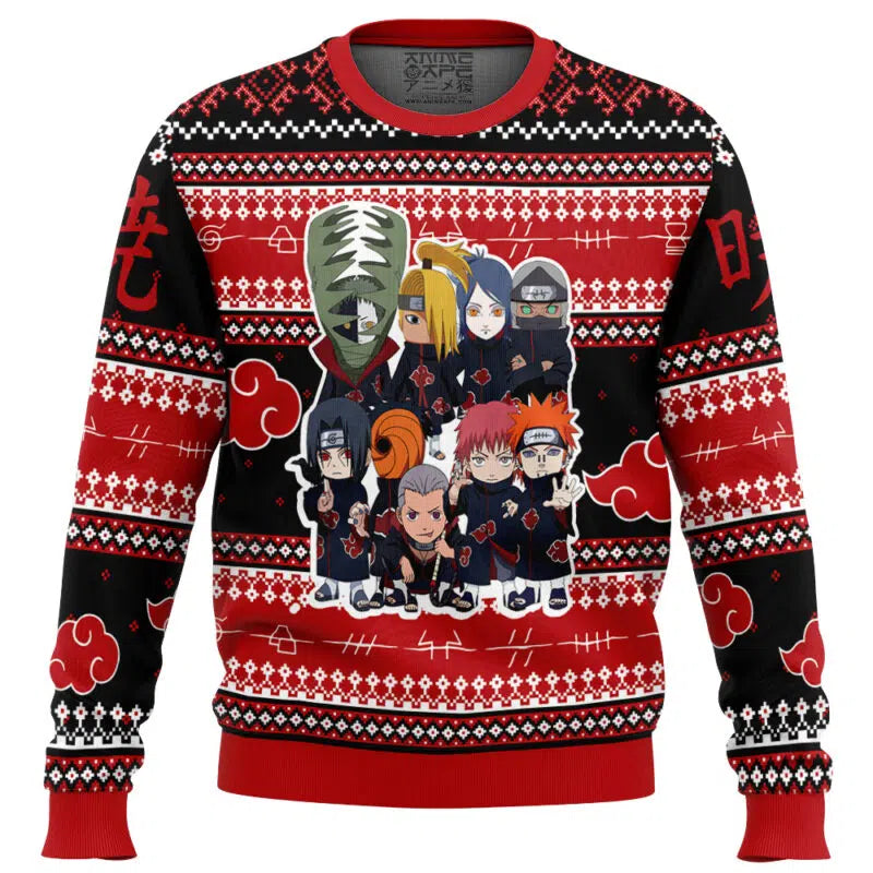 Chibi Akatsuki Shippuden Ugly Christmas Sweater