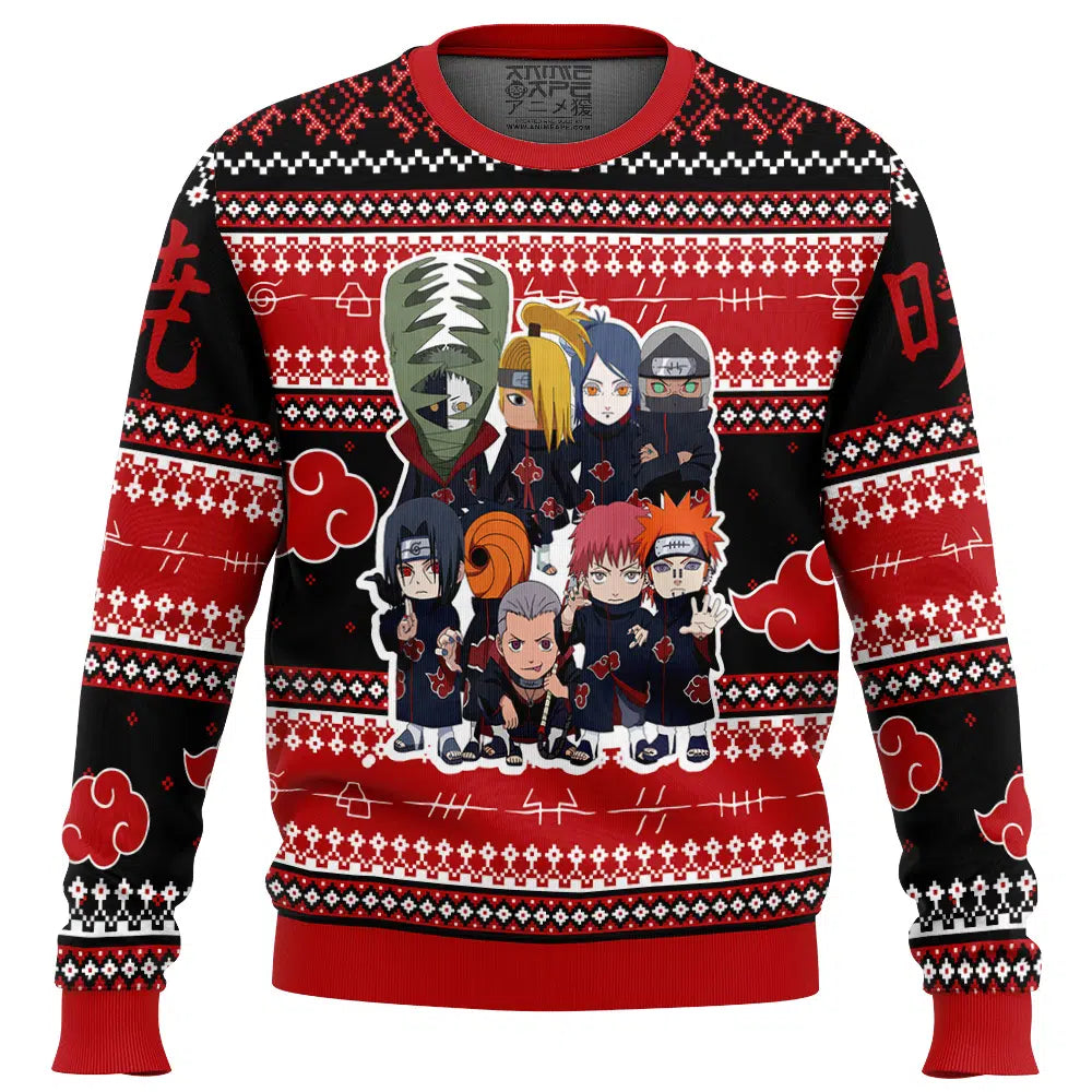 Chibi Akatsuki Shippuden Ugly Christmas Sweater