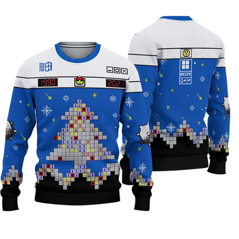 Minesweeper Ugly Christmas Sweater For Men & Women Christmas Gift Sweater BH632
