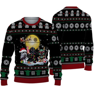 St.ar Wa.r Ugly Christmas Sweater For Men & Women Christmas Gift Sweater BH621