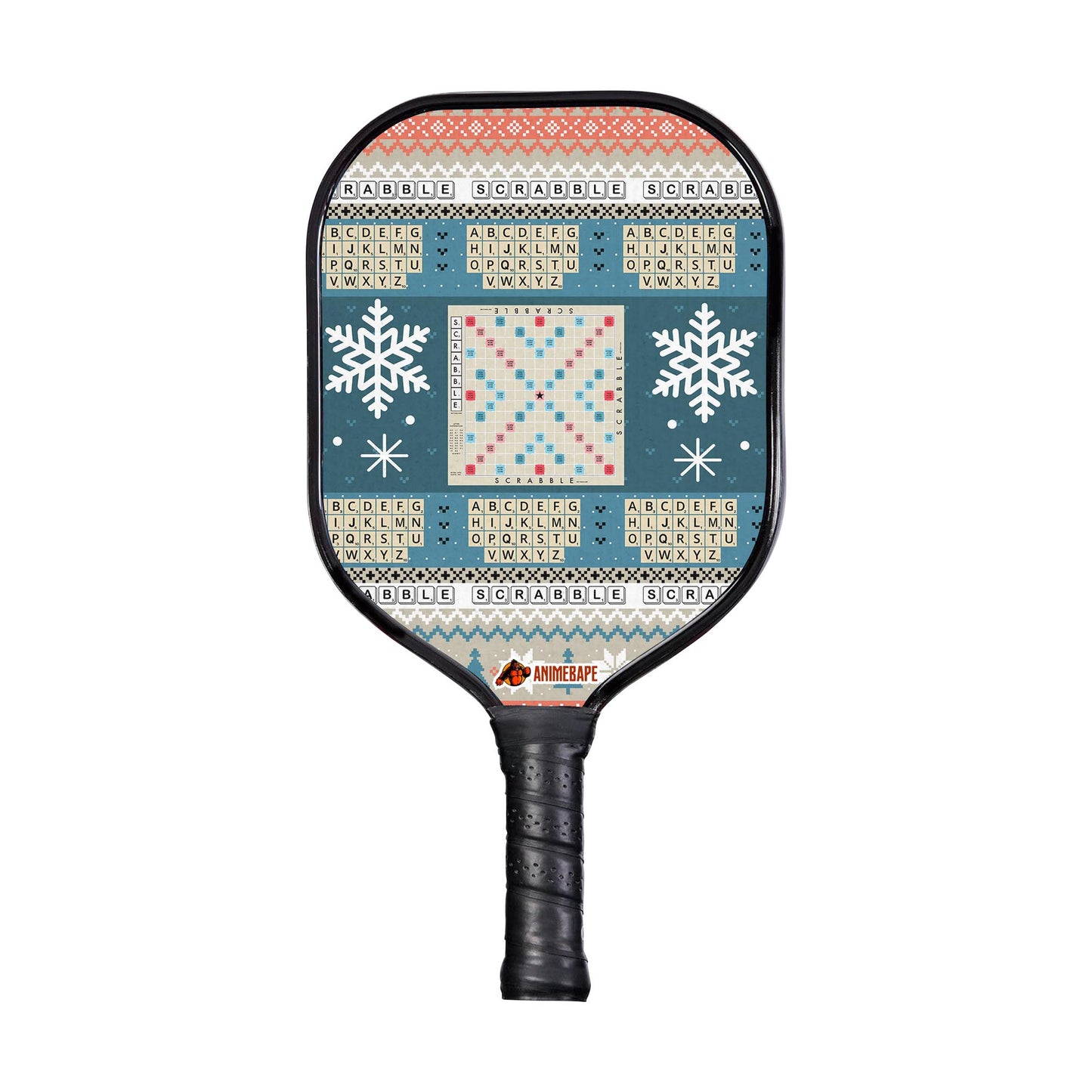 Custom Christmas Scrabble Board Games Pickleball Paddle