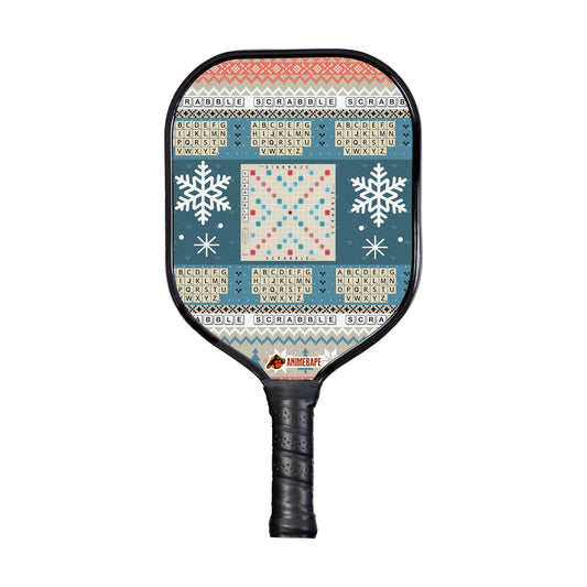 Custom Christmas Scrabble Board Games Pickleball Paddle