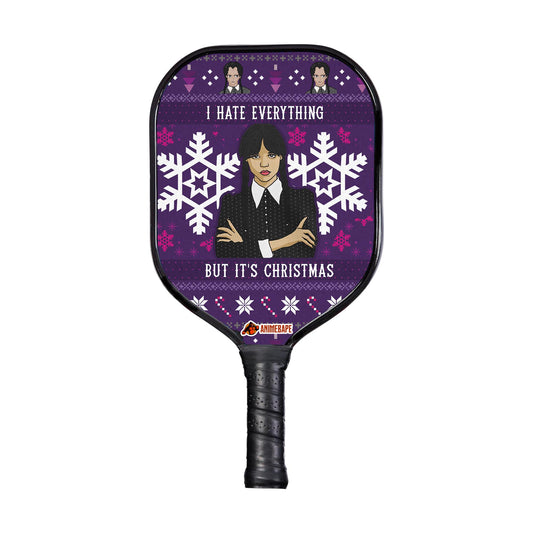 Custom Christmas Wednesday Adams Family copy Pickleball Paddle