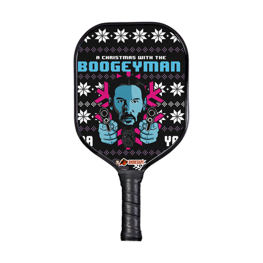 Custom Christmas with the Boogeyman John Wick Pickleball Paddle