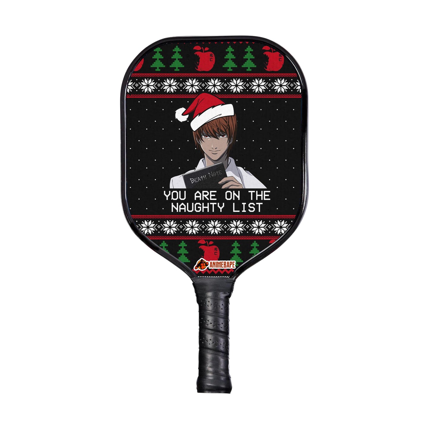 Custom Death Note Naughty List copy Pickleball Paddle