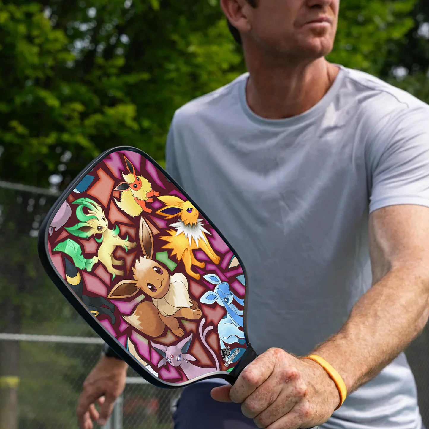 Custom Eevee Evolutions Pokemon Pickleball Paddle