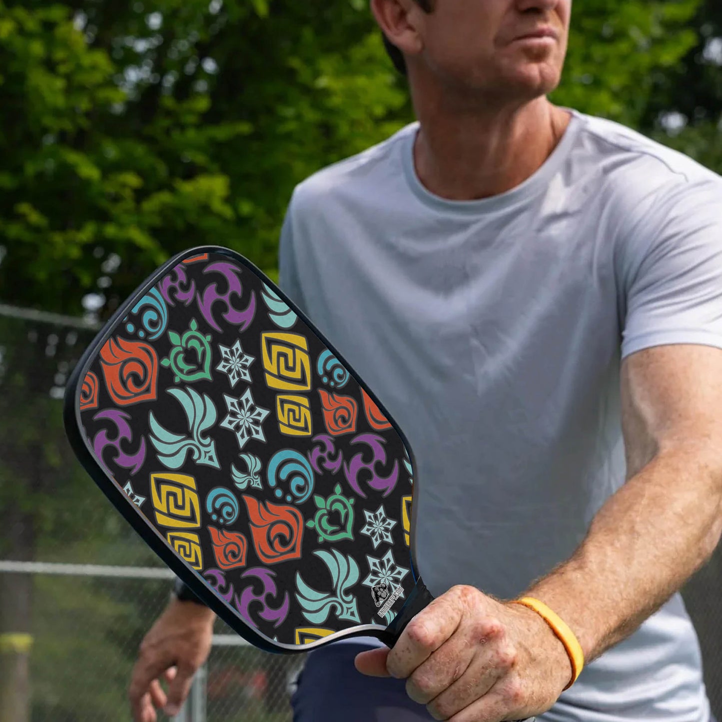 Custom Elemental Visions Genshin Impact Pickleball Paddle