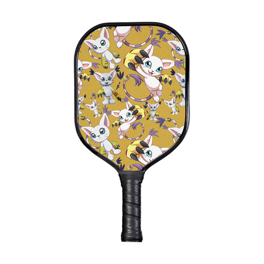 Custom Gatomon Digimon Pickleball Paddle