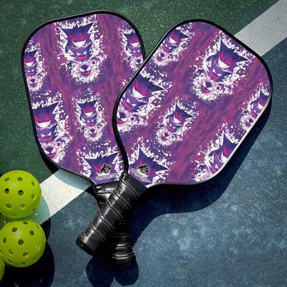 Custom Ghostly Evolution Ghastly Haunter Gengar Pokemon Pickleball Paddle