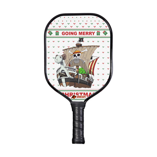 Custom Going Merry Christmas One Piece Pickleball Paddle