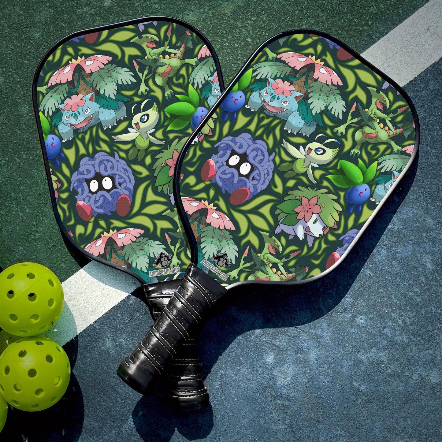 Custom Grass Type Pokemon Pokemon Pickleball Paddle