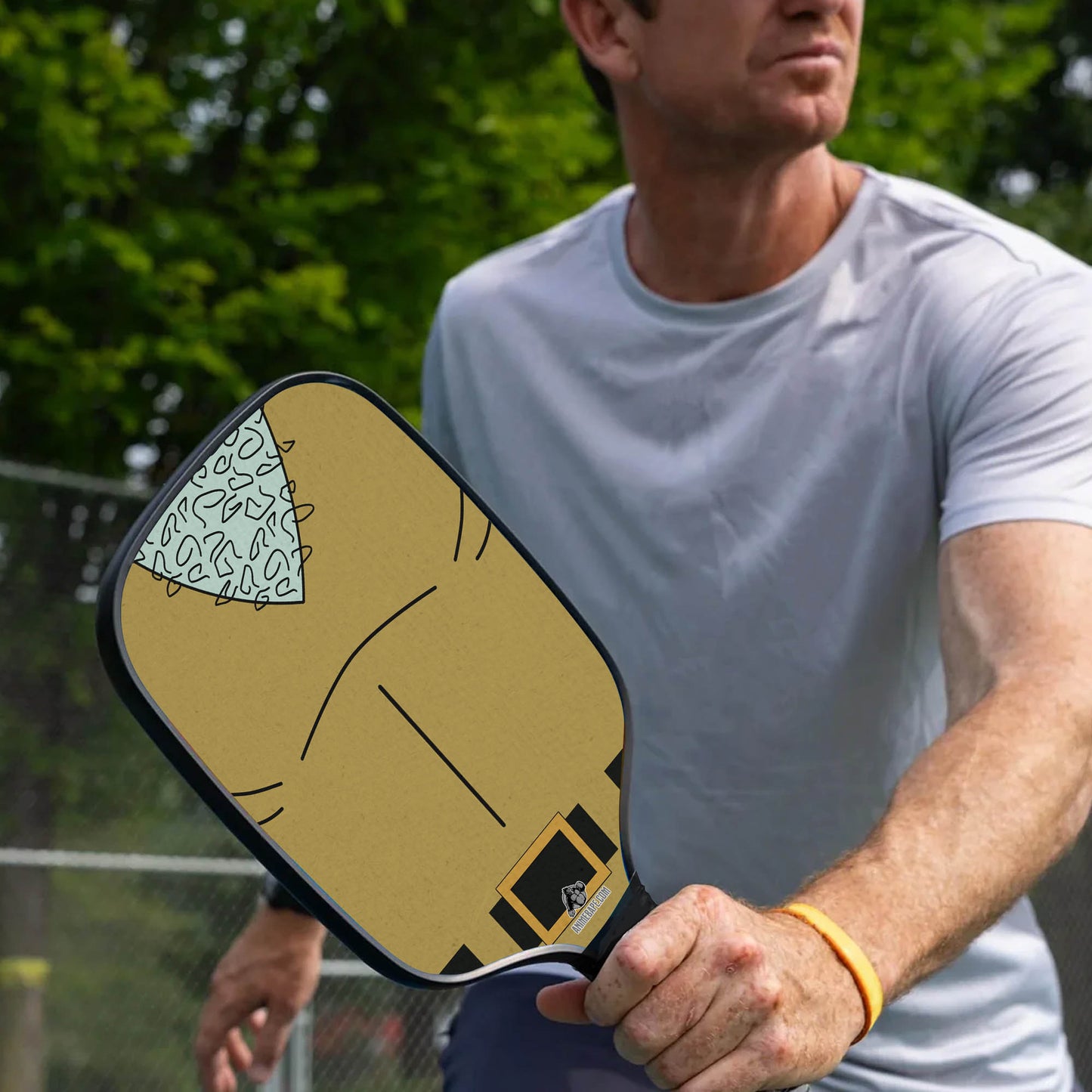 Custom Handsome Squidward Spongebob Squarepants Pickleball Paddle