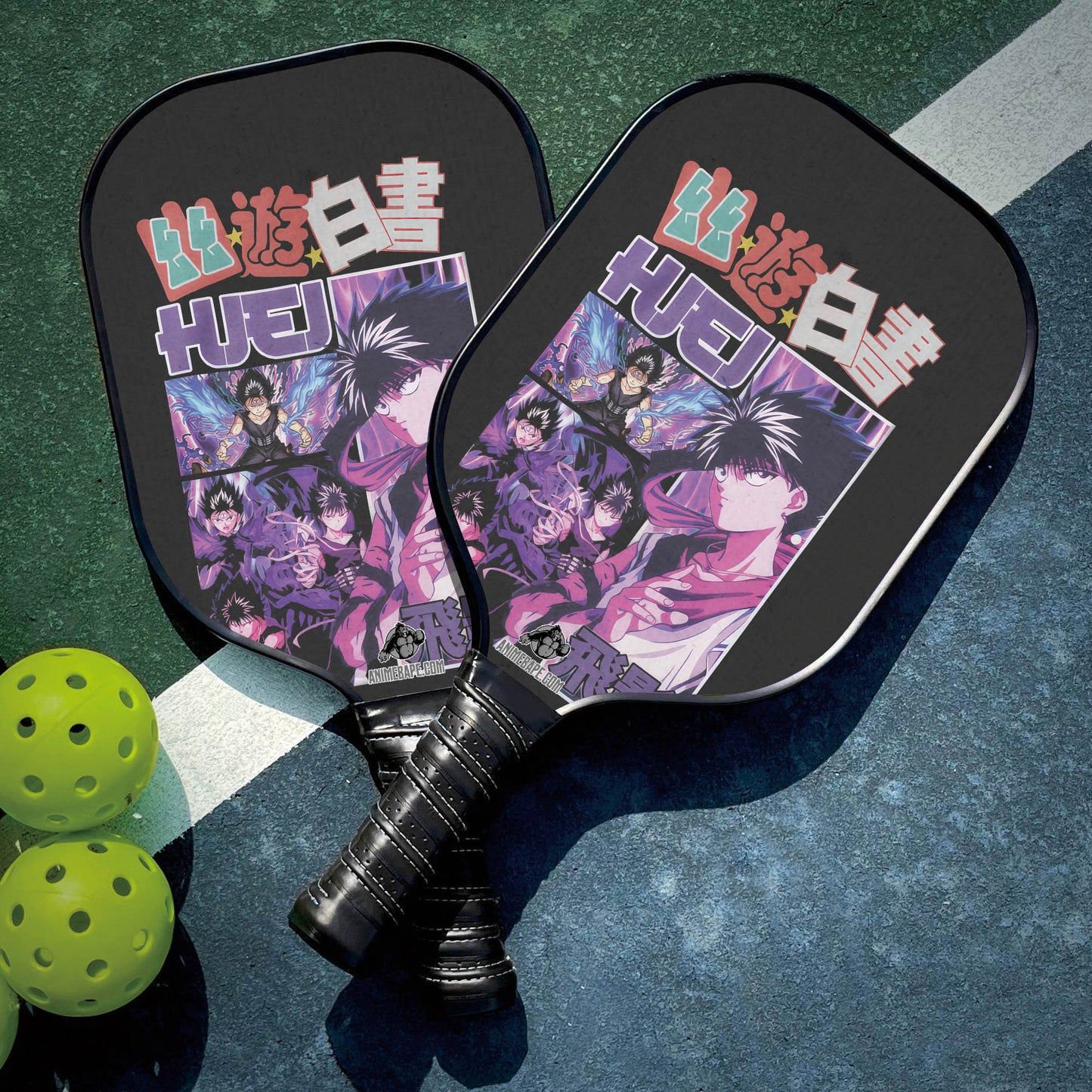 Custom Hiei Yuyu Hakusho Pickleball Paddle