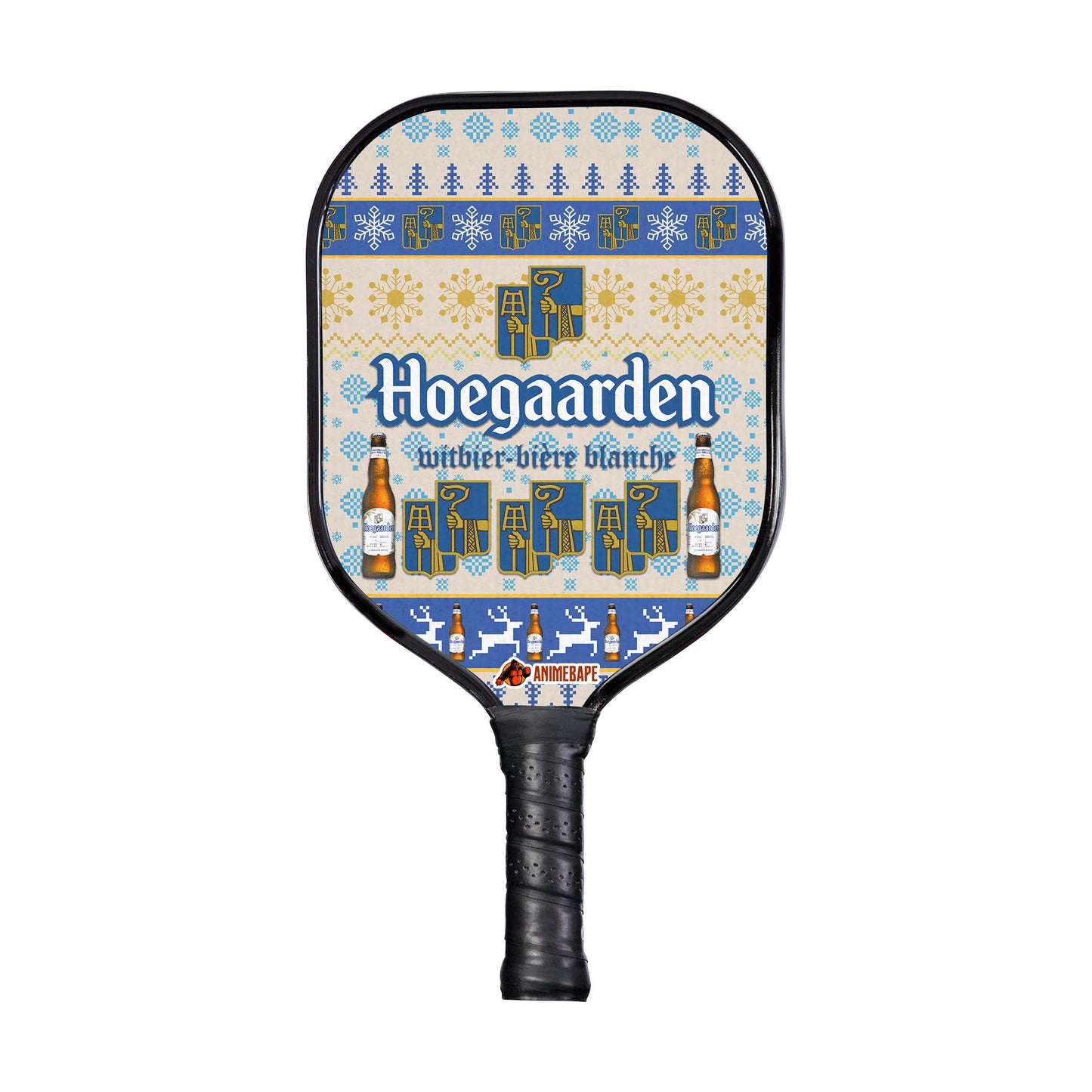 Custom Hoegaarden Beer Pickleball Paddle