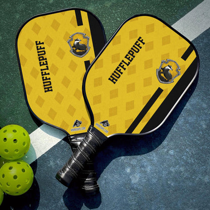 Custom Hufflepuff Harry Potter Pickleball Paddle