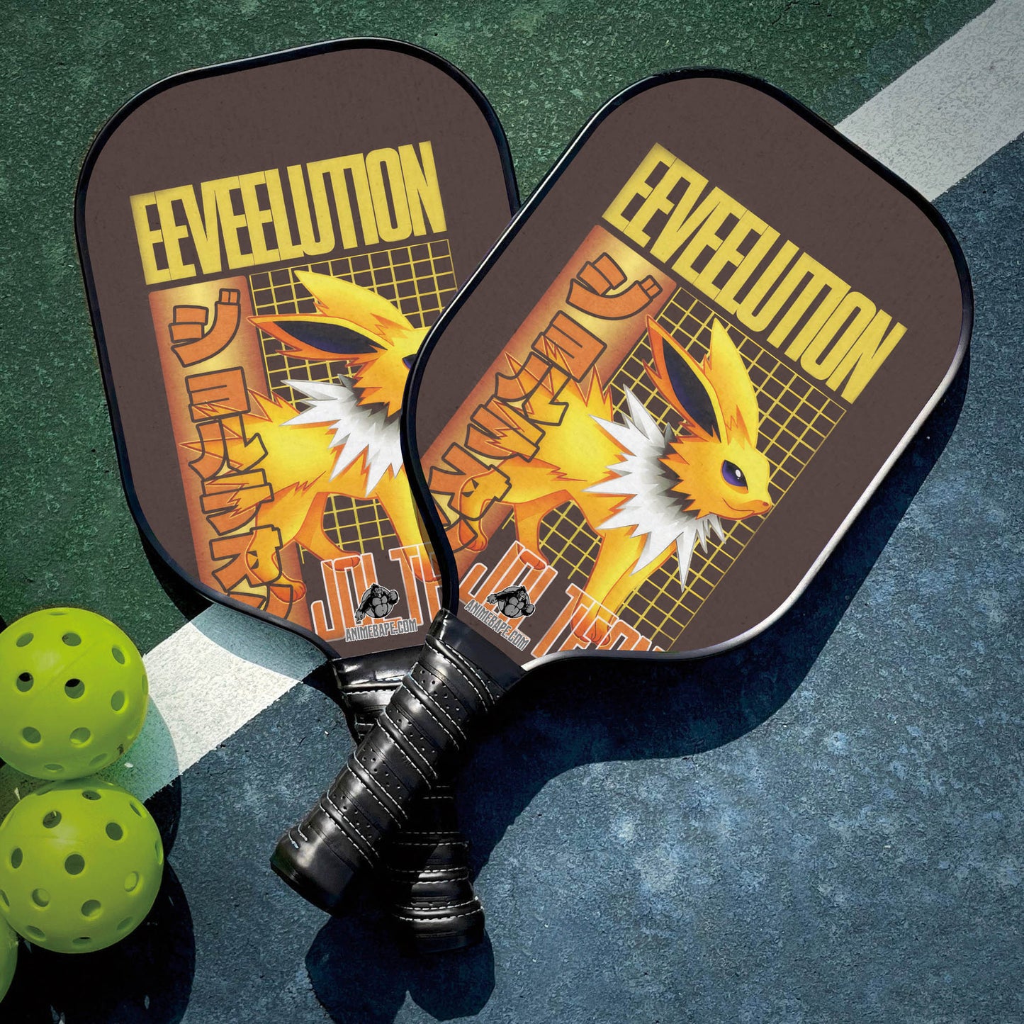 Custom Jolteon Pokemon Pickleball Paddle