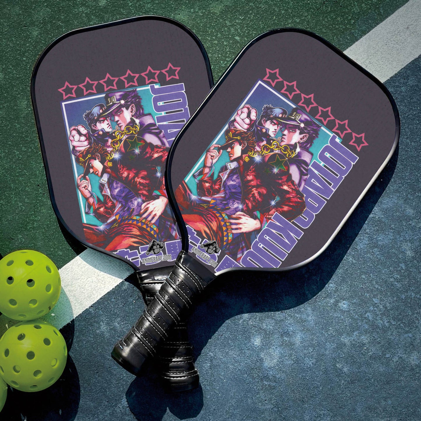 Custom Jotaro Kujo Jojo_s Bizarre Adventure Pickleball Paddle