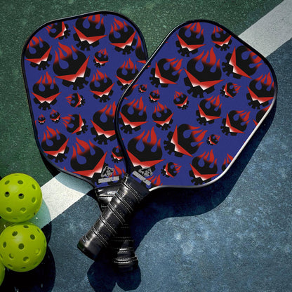 Custom Kamina’s Great Flaming Skull Tengen Toppa Gurren Lagann Pickleball Paddle