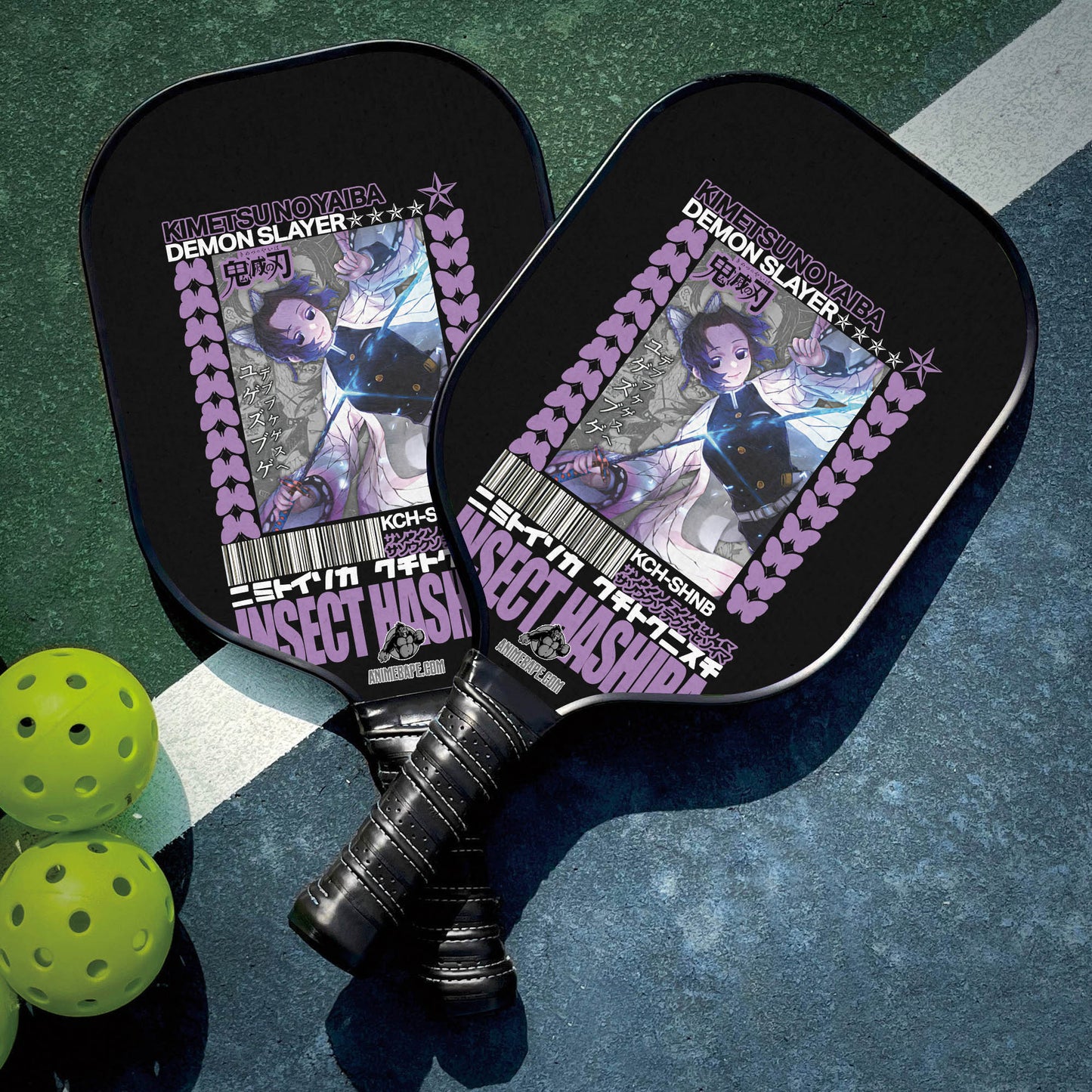 Custom Kocho Shinobu Demon Slayer Pickleball Paddle