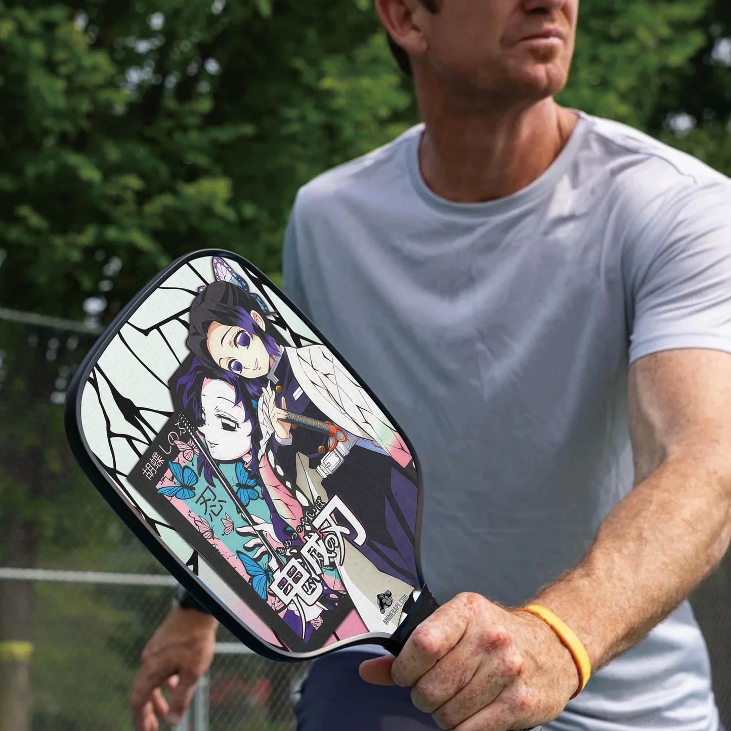 Custom Kocho Shinobu Haori Demon Slayer Pickleball Paddle