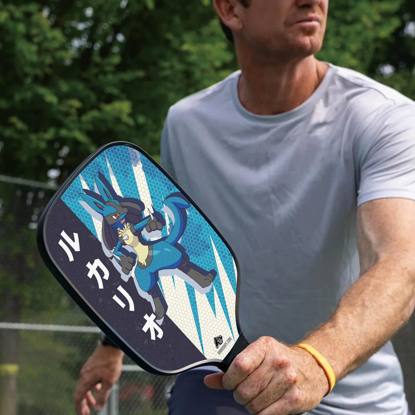 Custom Lucario Attack Pokemon Pickleball Paddle