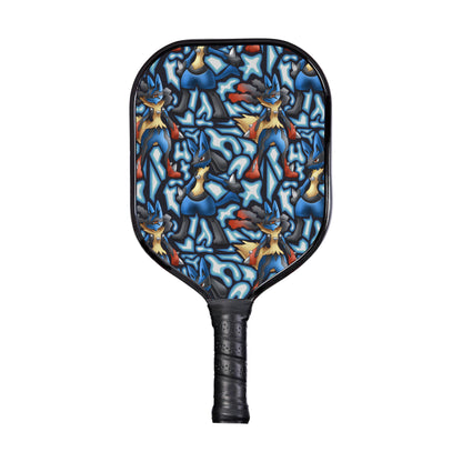 Custom Lucario x Mega Lucario Pokemon Pickleball Paddle