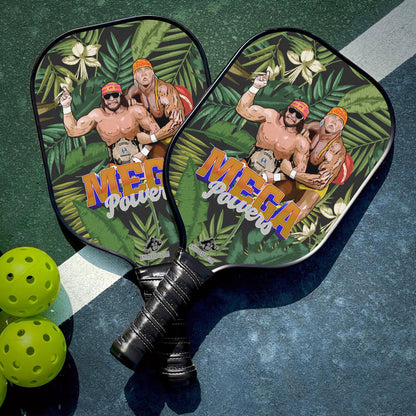 Custom Macho Man And Hulkmania Power Pro Wrestling Pickleball Paddle