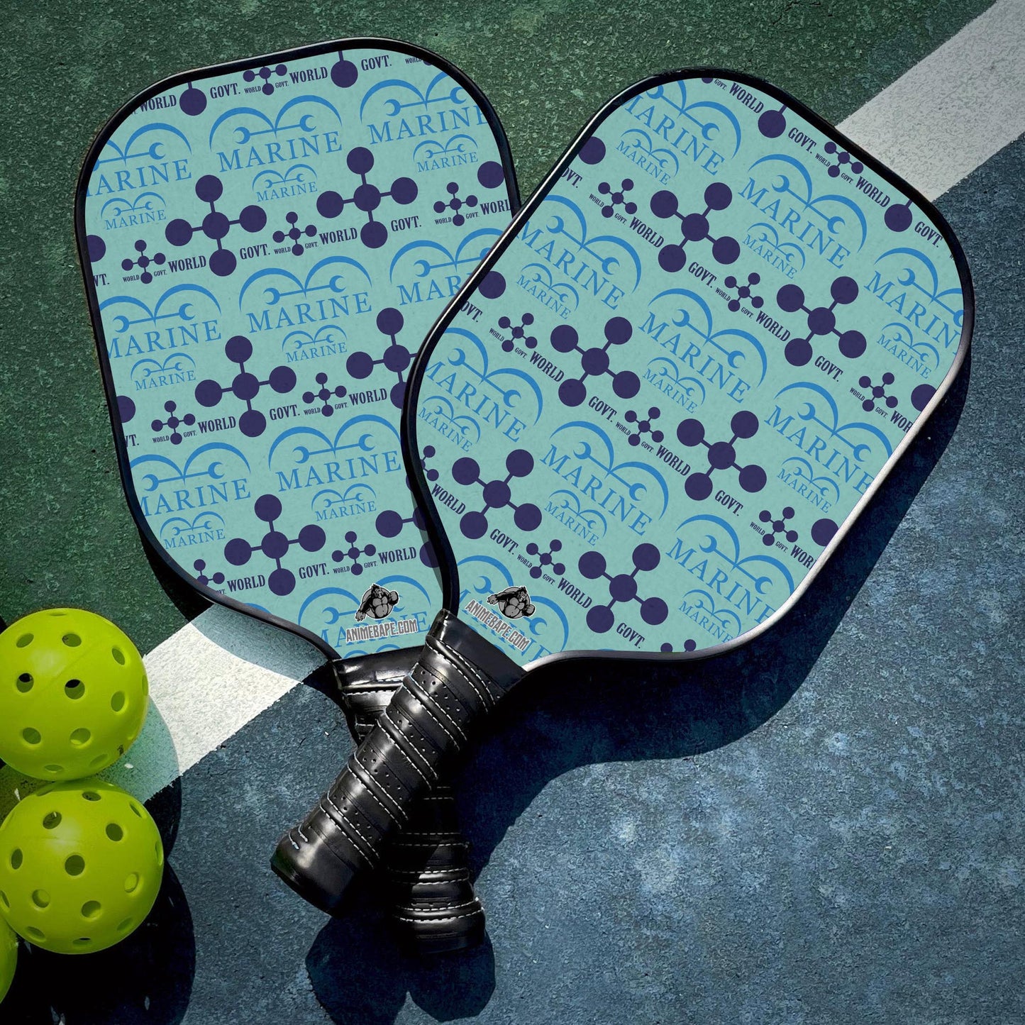 Custom Marine x World Government One Piece Pickleball Paddle