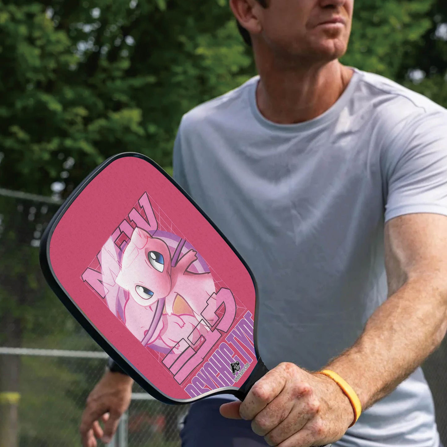 Custom Mew Pokemon Pickleball Paddle