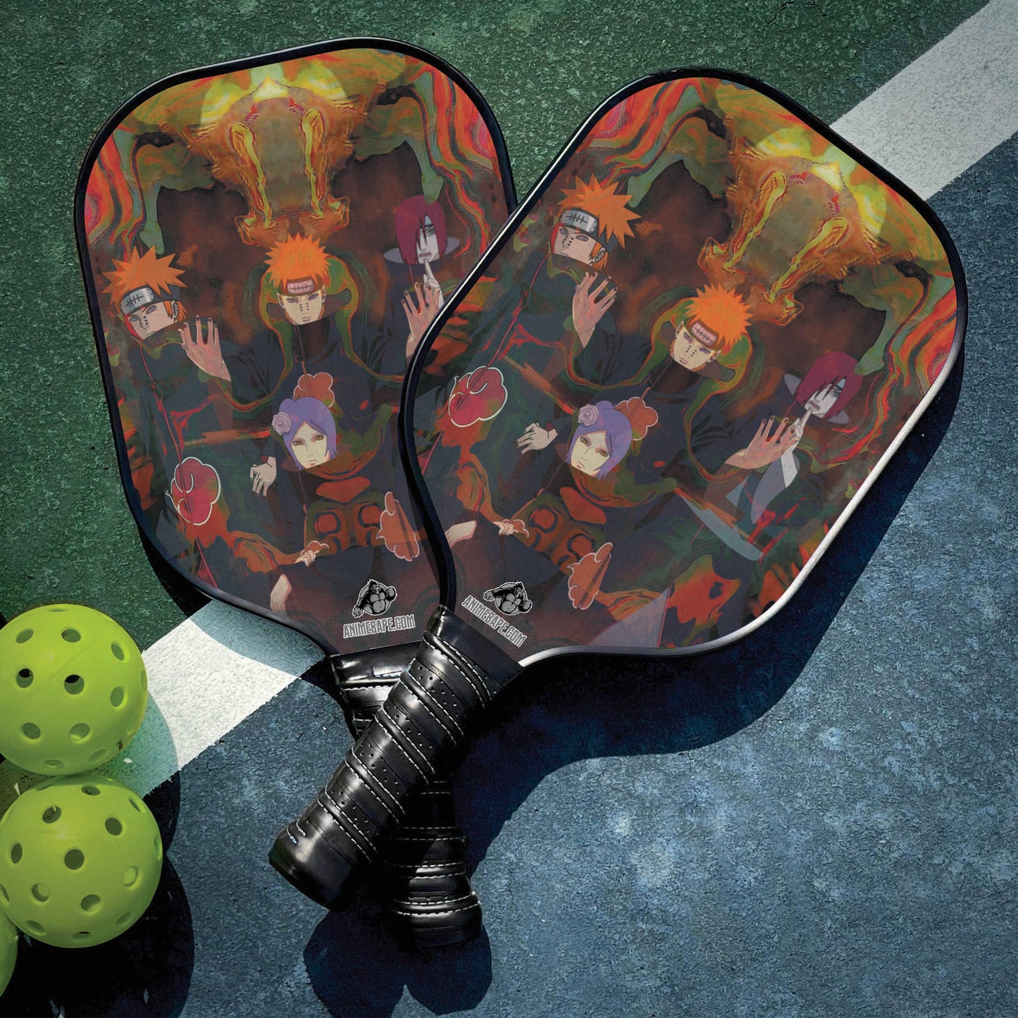 Custom Naruto Neon Bond Akatsuki Pickleball Paddle