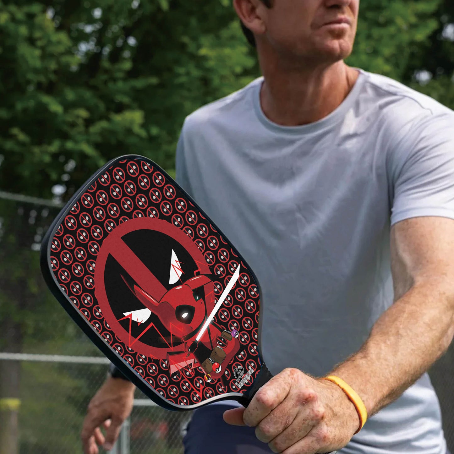 Custom Pikachu Deadpool Pickleball Paddle