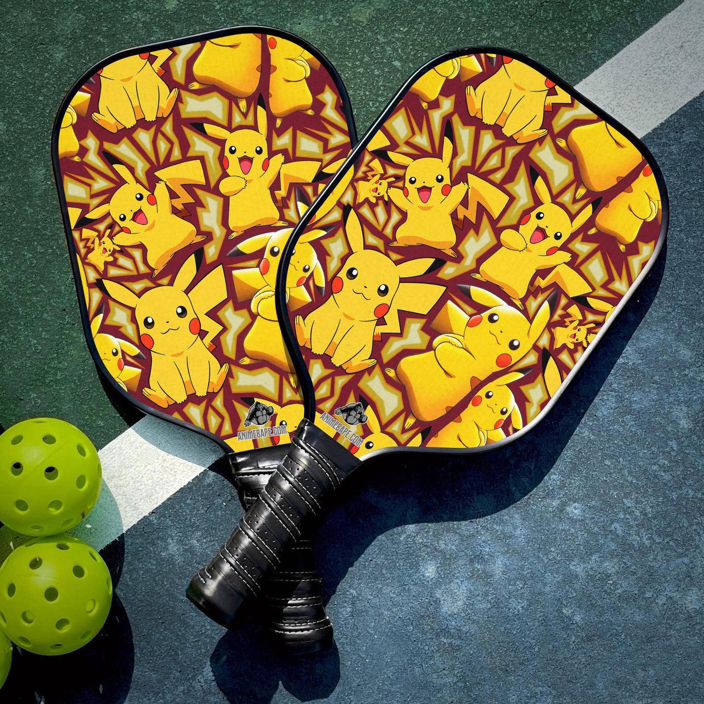 Custom Pikachu Pokemon Pickleball Paddle