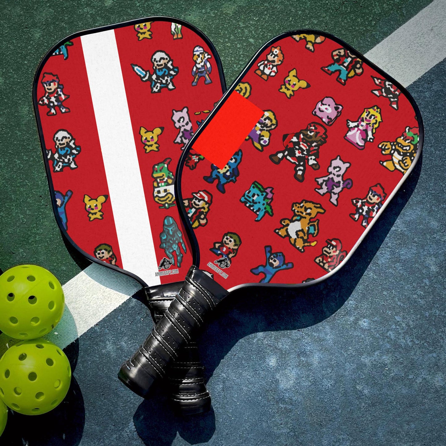 Custom Pixel Smash Super Smash Bros Pickleball Paddle