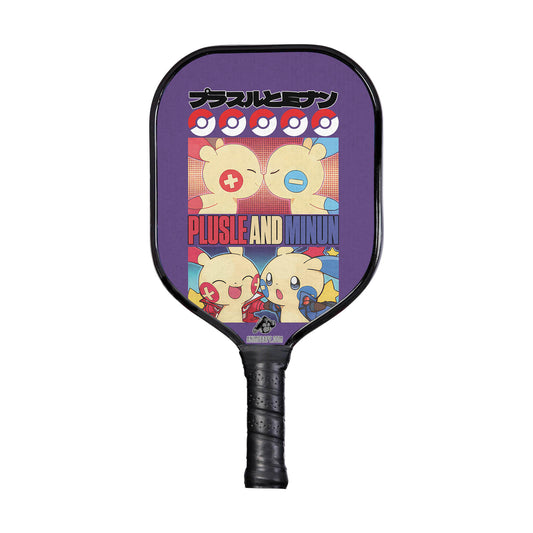 Custom Plusle and Minun Pokemon Pickleball Paddle