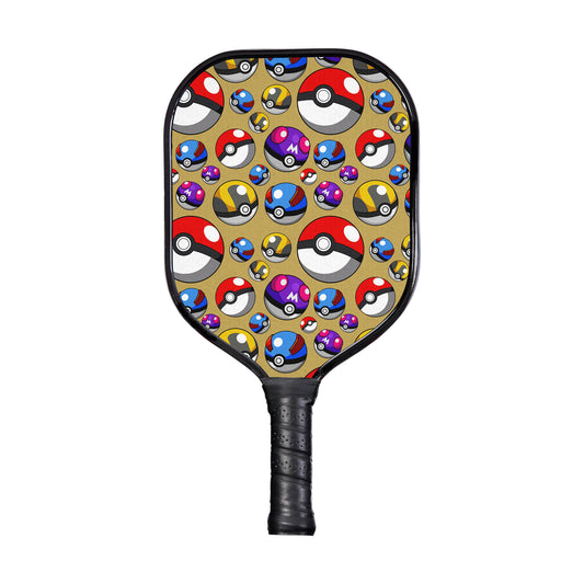 Custom Poke Balls Pokemon Pickleball Paddle