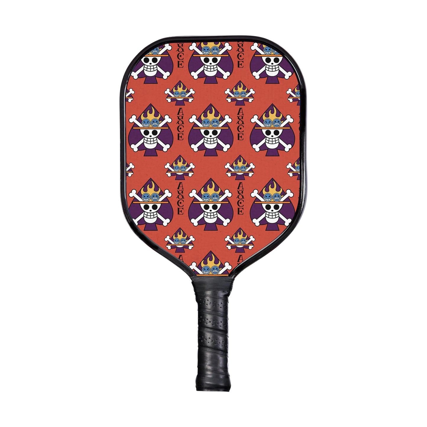 Custom Portgas D. Ace Jolly Roger One Piece Pickleball Paddle