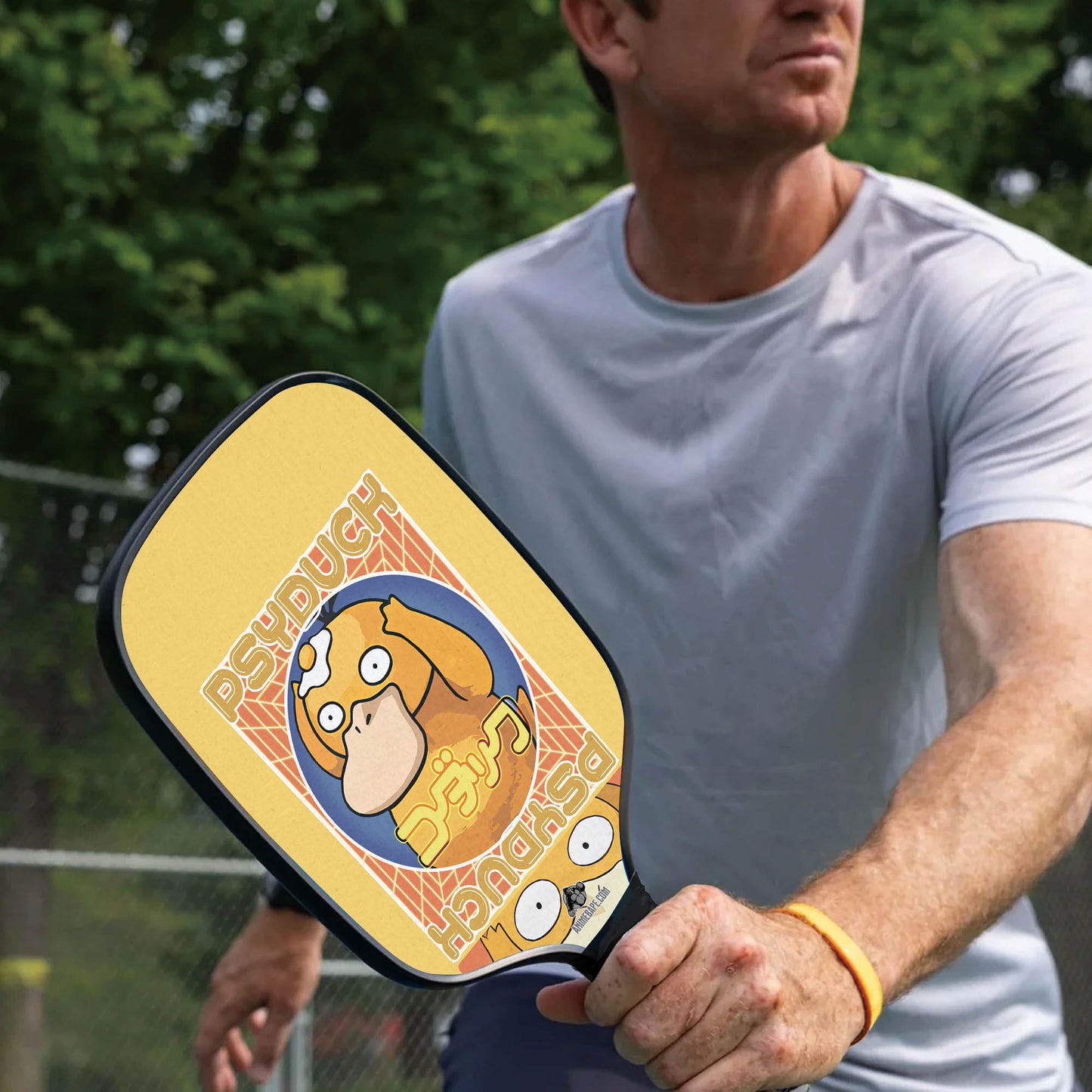 Custom Psyduck Pokemon Pickleball Paddle