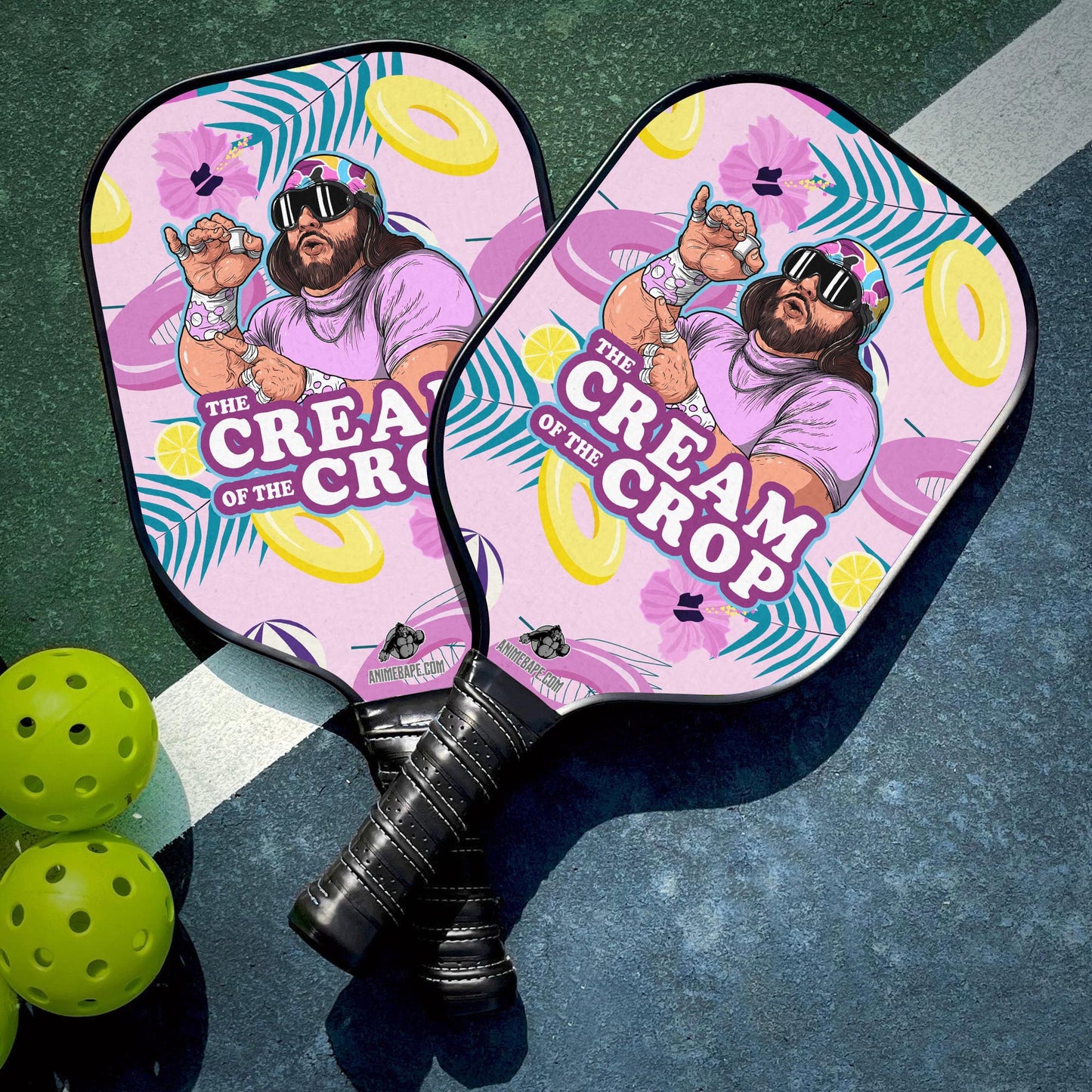 Custom Randy Savage – Macho Man The Cream of the Crop Pro Wrestling version 5(1) Pickleball Paddle