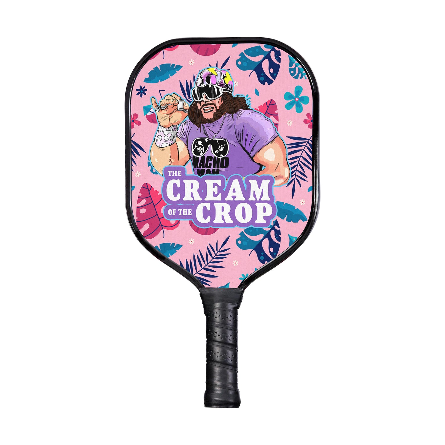 Custom Randy Savage – Macho Man The Cream of the Crop Pro Wrestling version 7 Pickleball Paddle