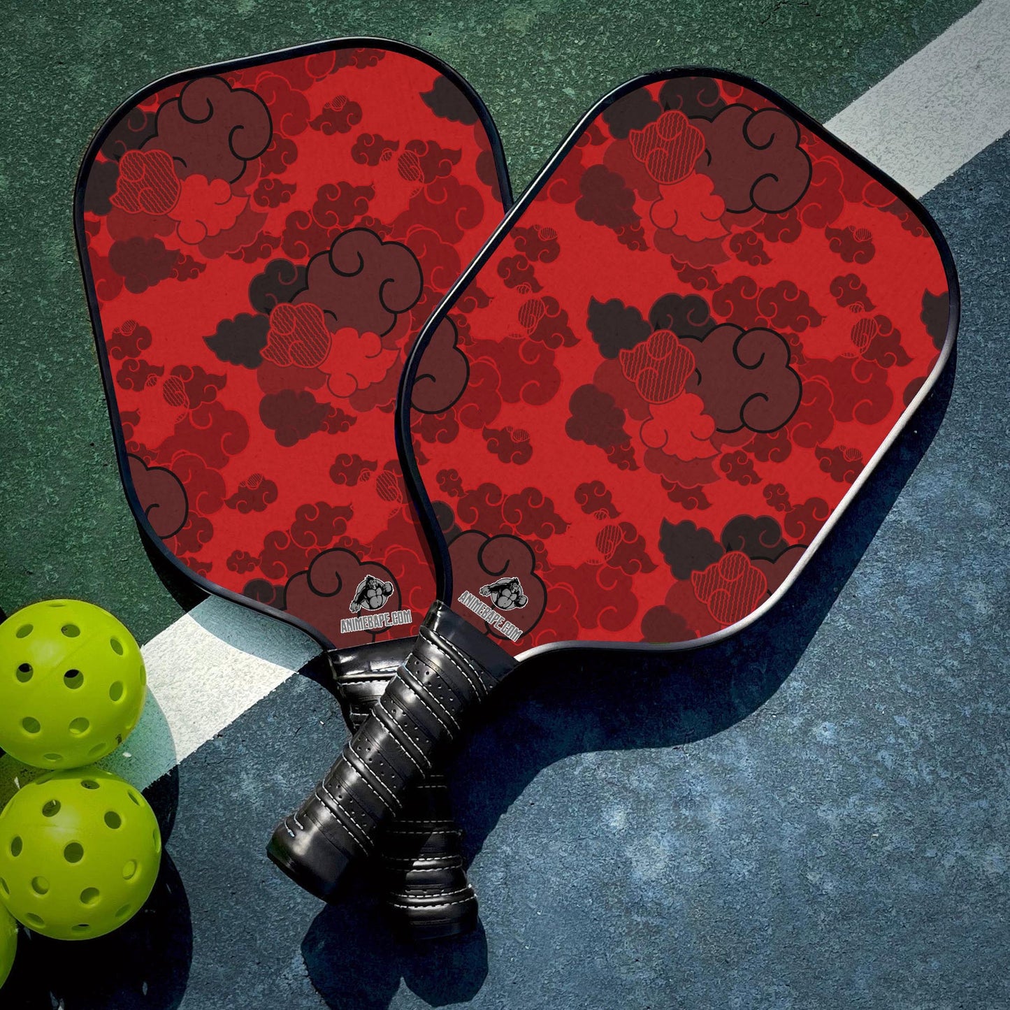 Custom Red Aloha Akatsuki Naruto Pickleball Paddle