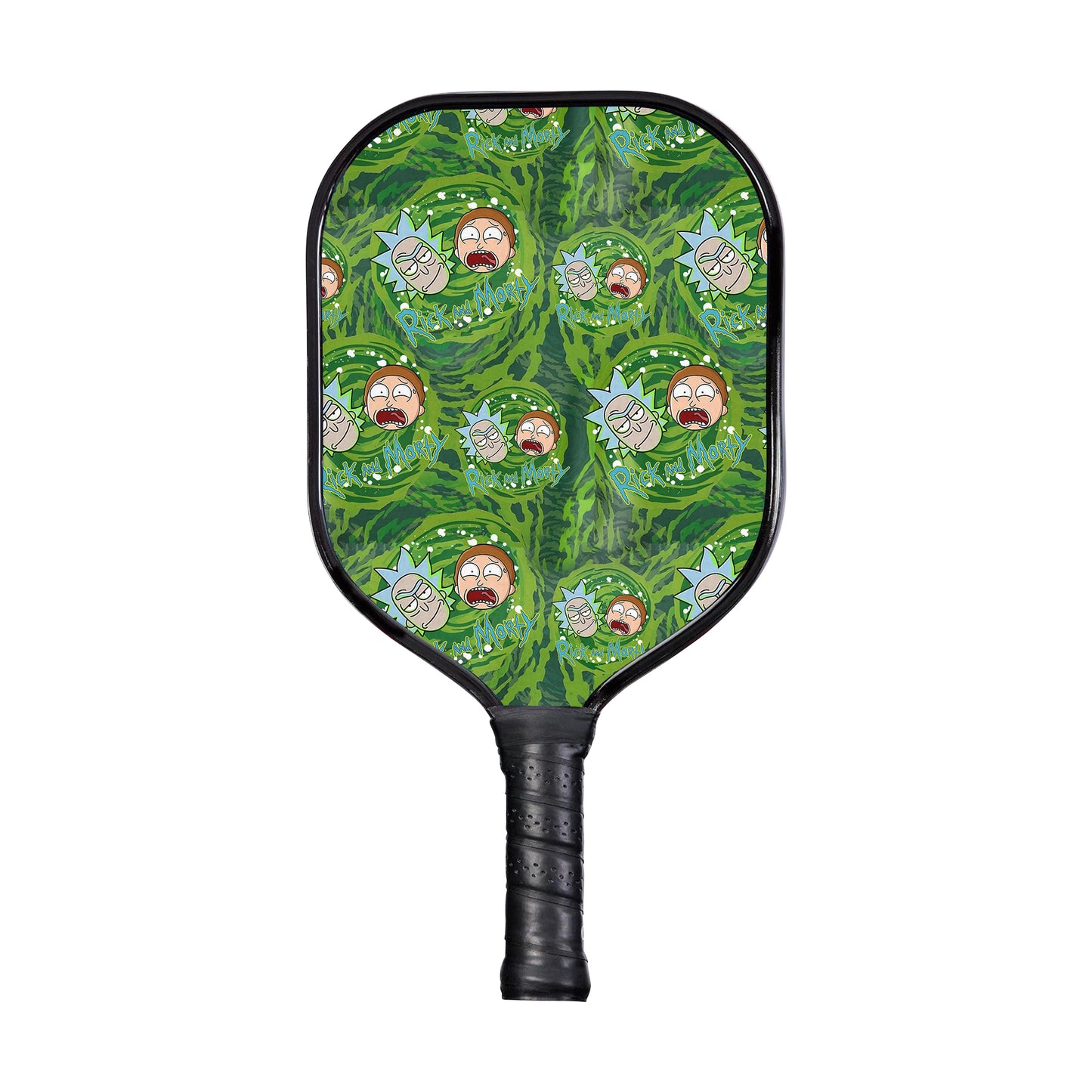 Custom Rick and Morty Trippy Cosmic Rick Pickleball Paddle